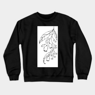 Gum nuts - gum tree drawing Crewneck Sweatshirt